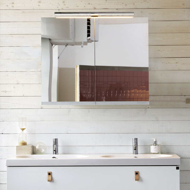 Spegelskåp SSK80TMM vit miljö