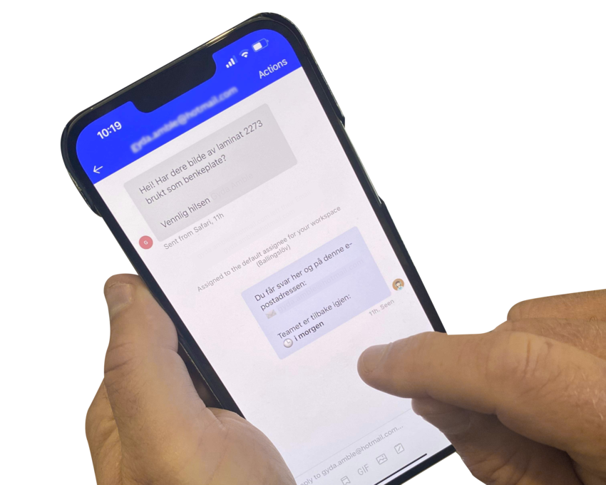 Chatt support Intercom