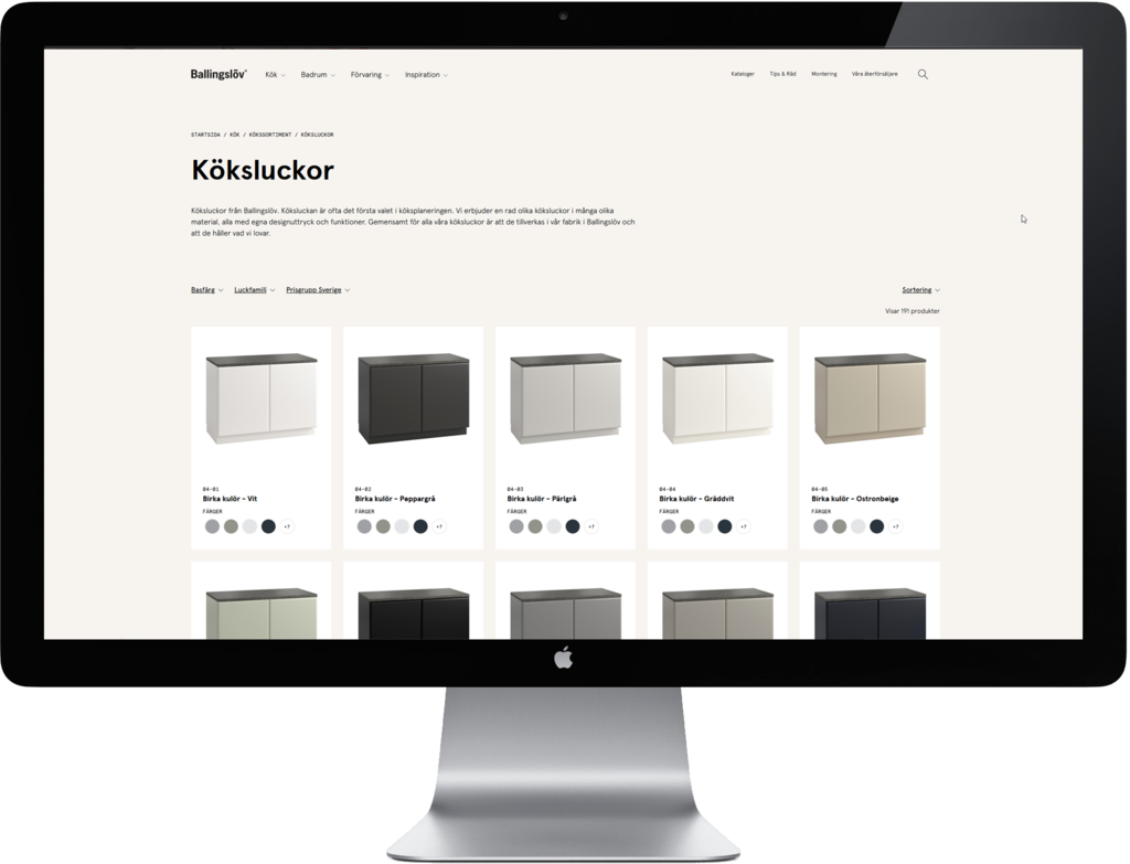 Översikt - alla våra köksluckor