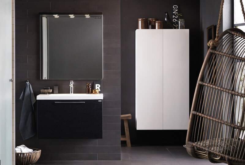 Badrumsinspiration Bright ek svart Badrumsinspiration Bright ek svart