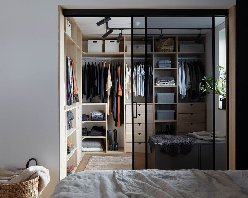 Walk-in closet hörn Walk-in closet hörn