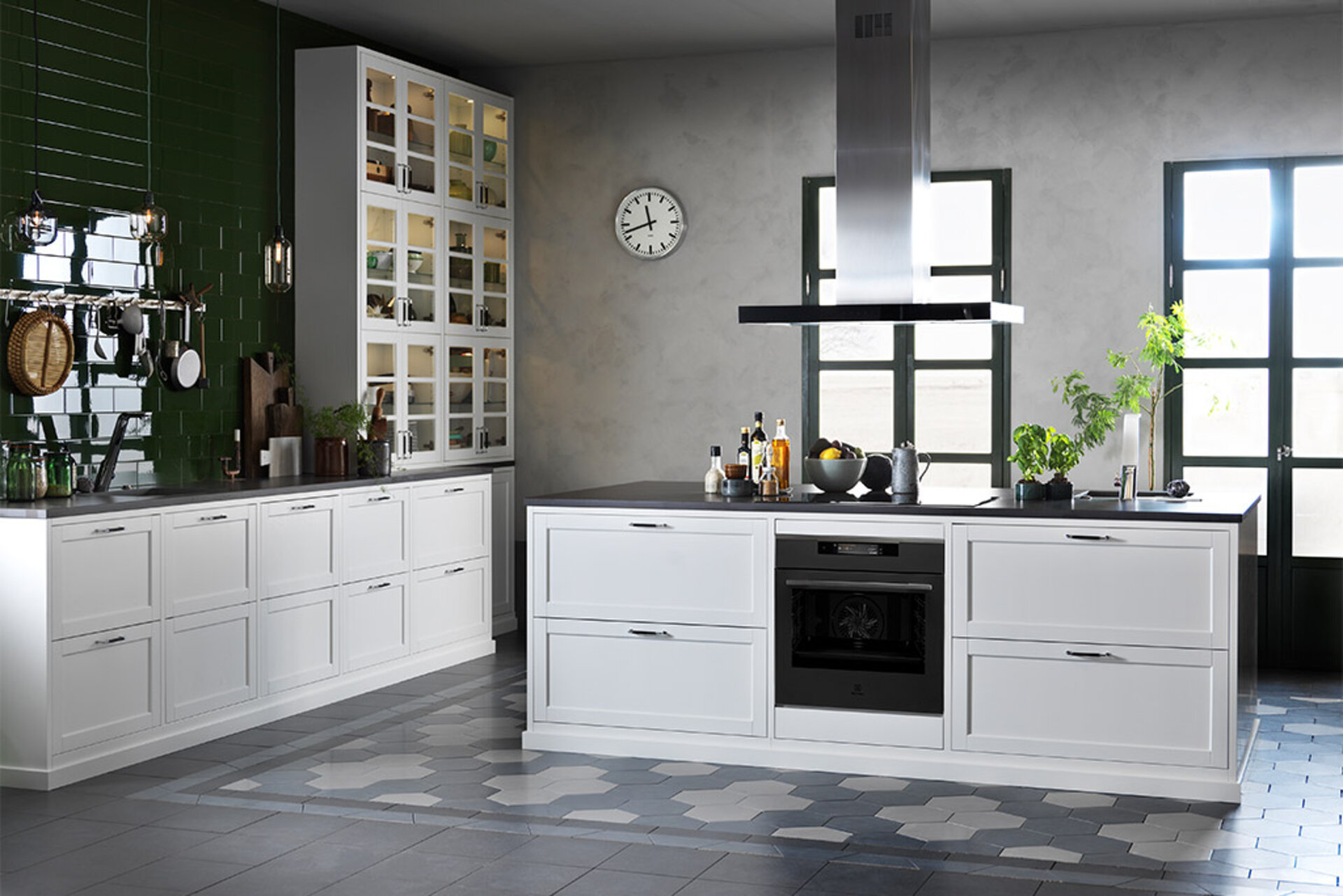 Kök med köksö - Inbyggda funktioner