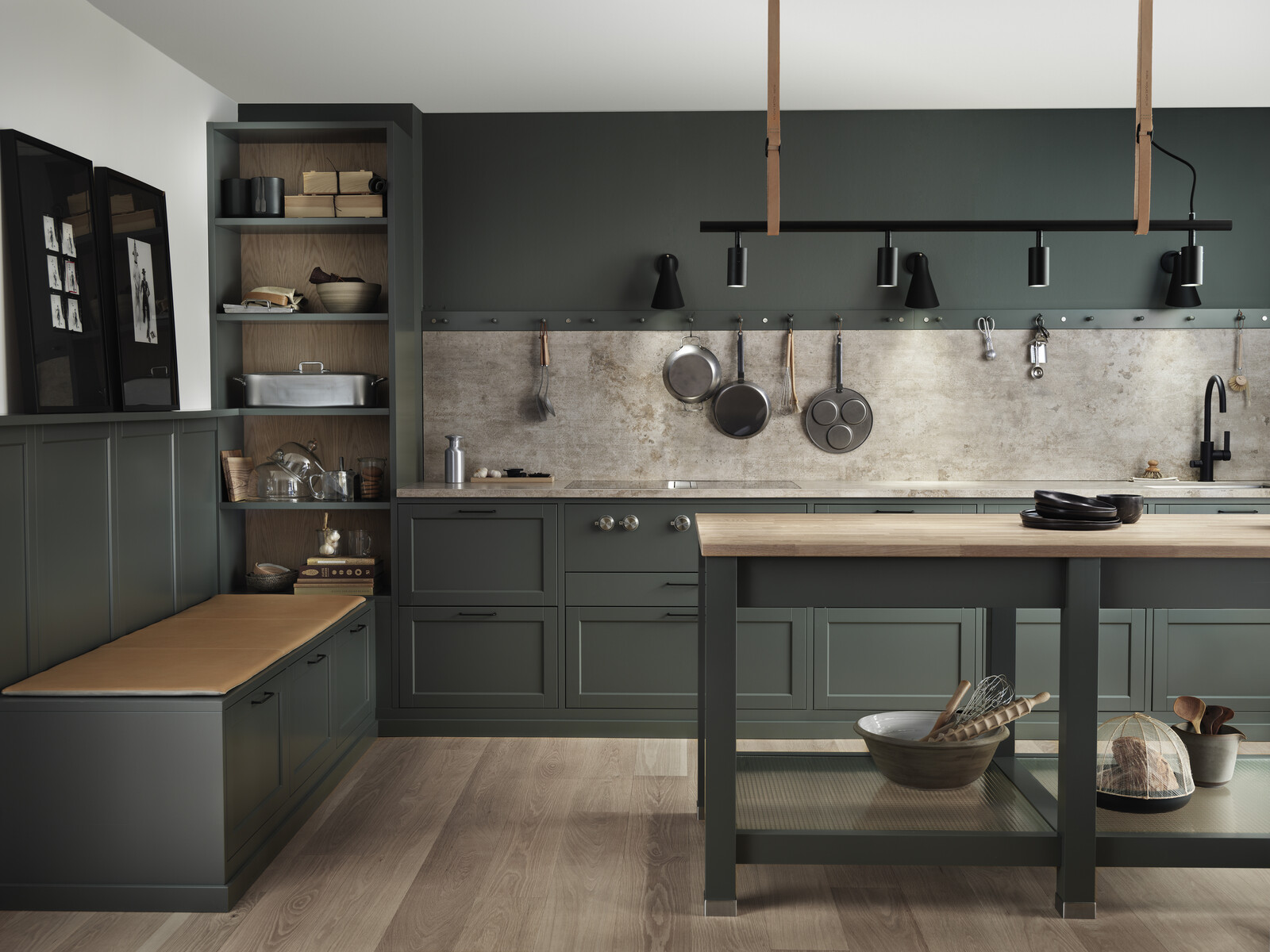 Köksinspiration Gastro gröngrå Shaker