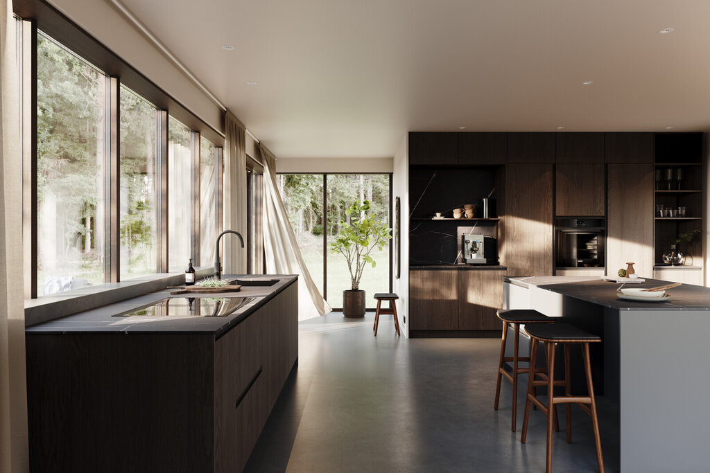 Köksinspiration Sintra mörk ek med grepp Köksinspiration Sintra mörk ek med grepp