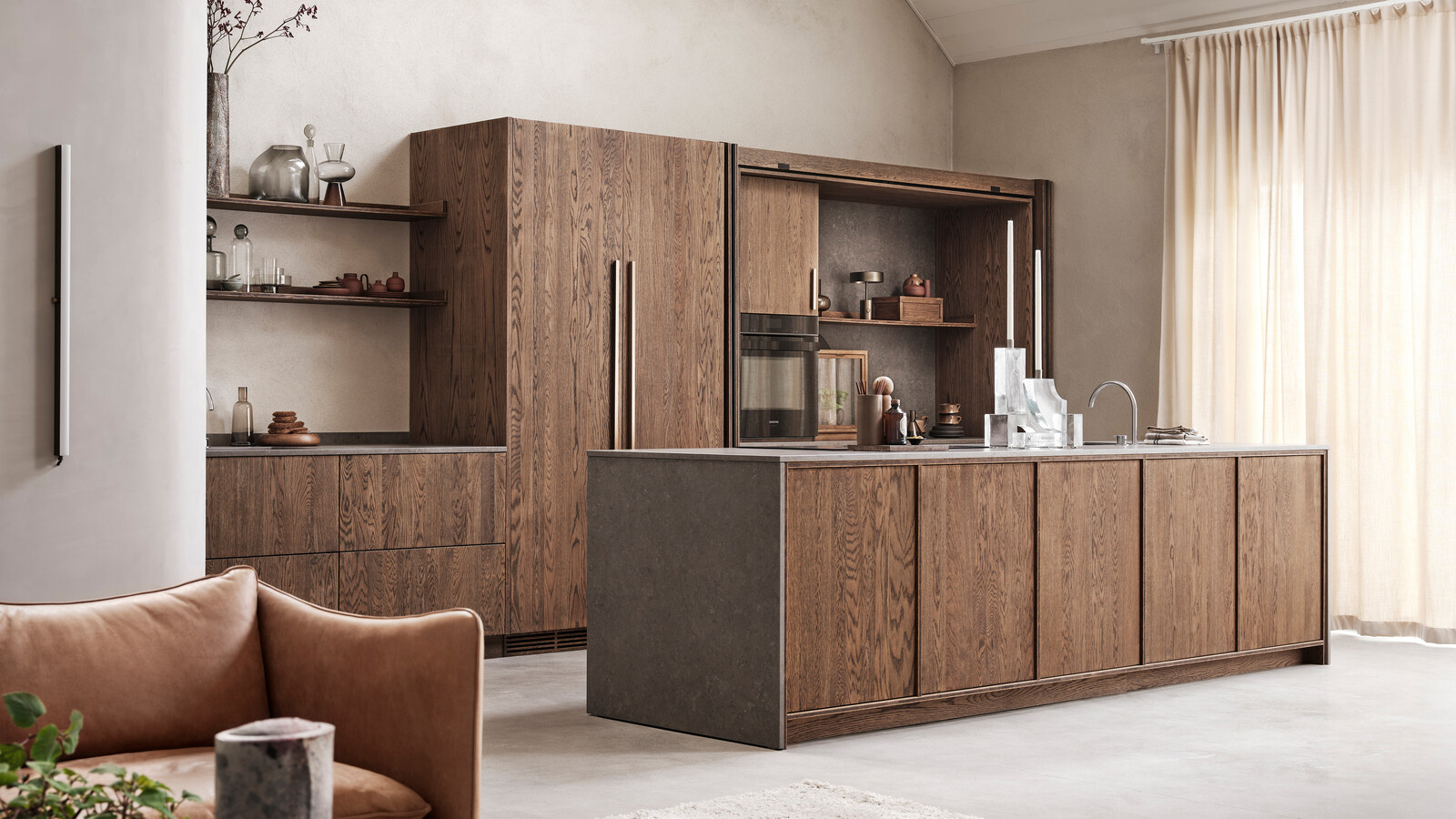 Köksinspiration Wood ek mörkolja