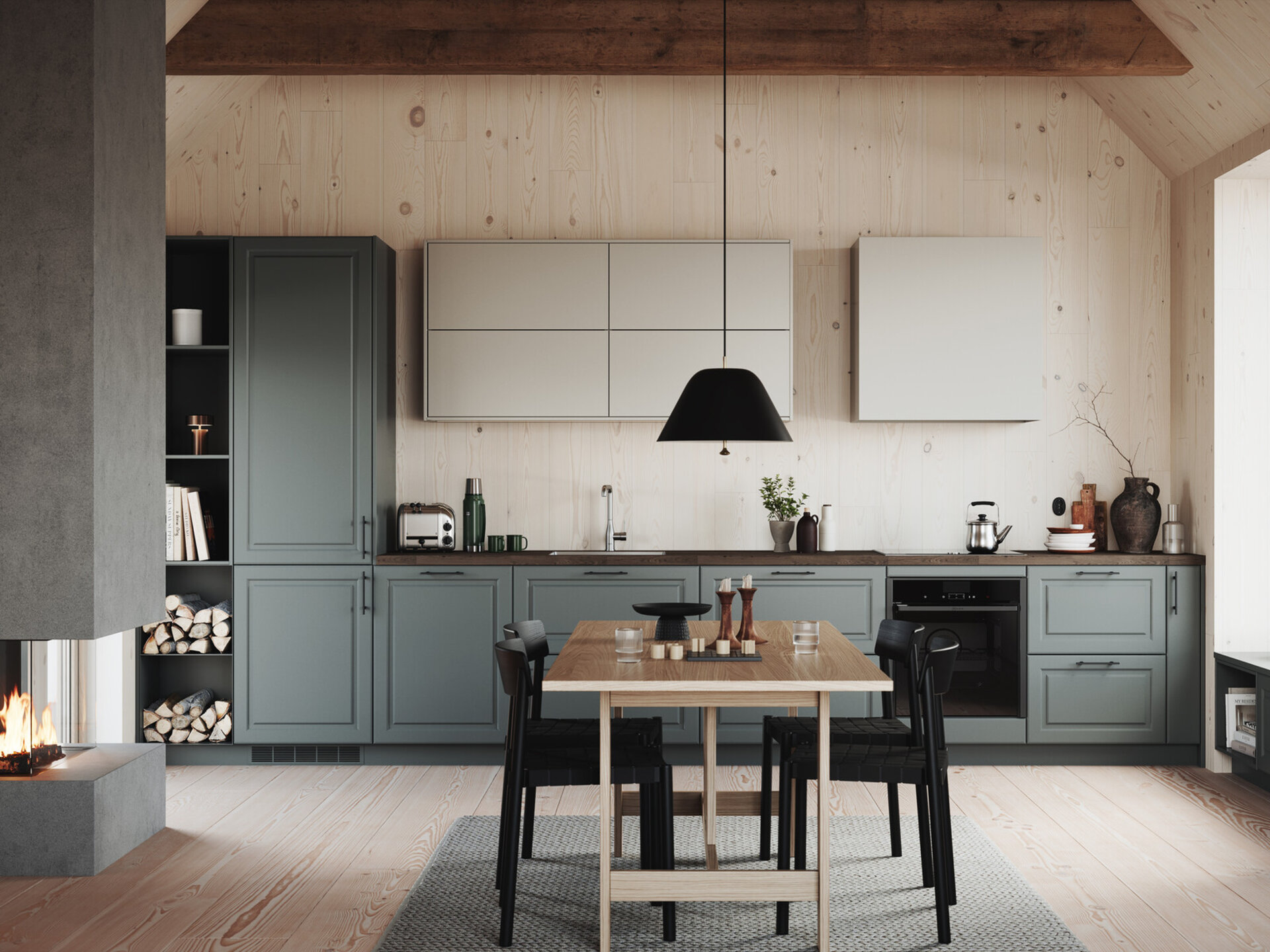 Köksinspiration Star gröngrå Bistro varmgrå