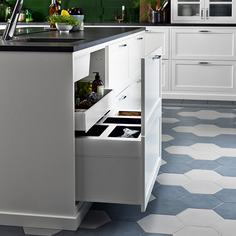 Praktiska funktioner i köket: diskbänkskåpet