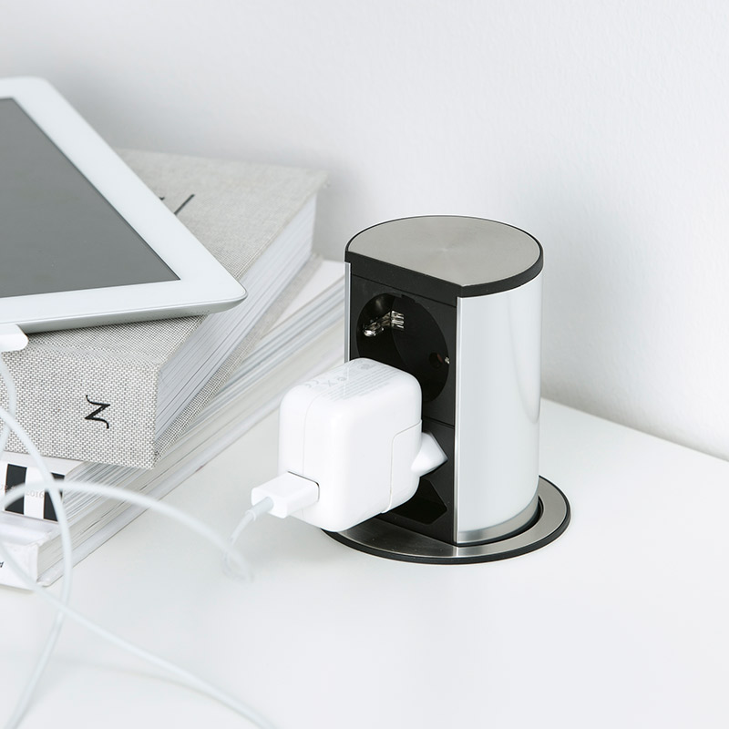 Praktiska funktioner i köket: inbyggda eluttag