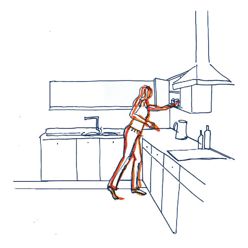 Köpa nytt kök: Väggskåp - låga skåp på lägre höjd